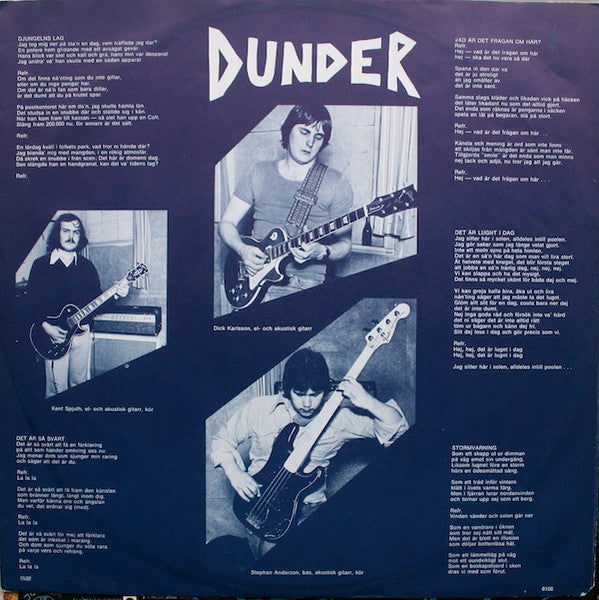 Dunder : Dunder (LP, Album)