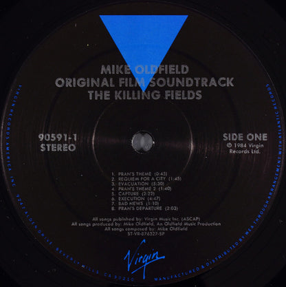 Mike Oldfield : The Killing Fields (Original Film Soundtrack) (LP, Album, SP )