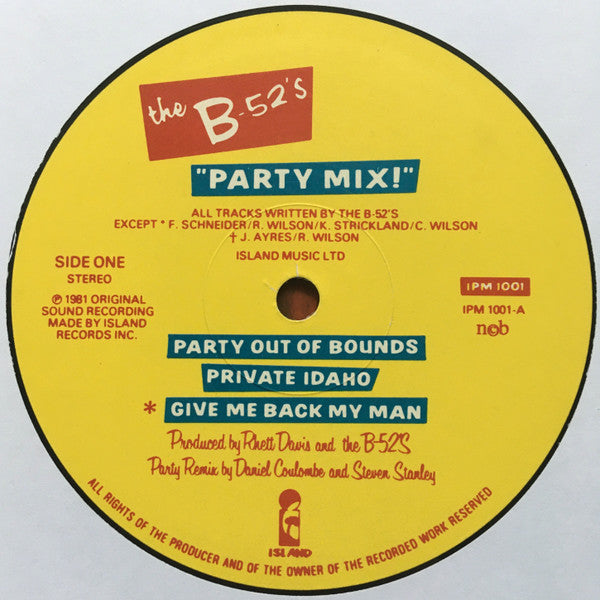 The B-52's : Party Mix! (LP, MiniAlbum, Mixed)