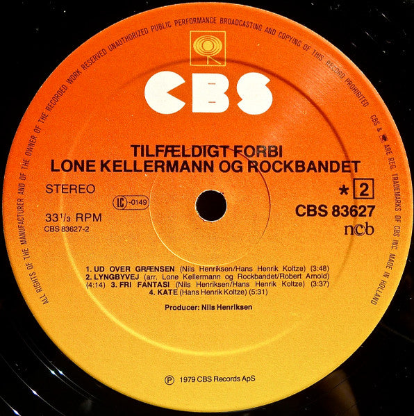 Lone Kellermann & Rockbandet : Tilfældigt Forbi (LP, Album)