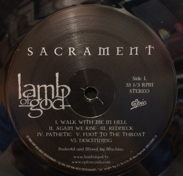 Lamb Of God : Sacrament (LP, Album)
