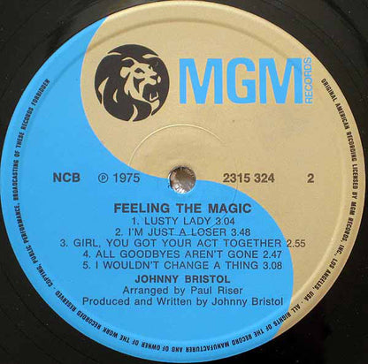 Johnny Bristol : Feeling The Magic (LP, Album)