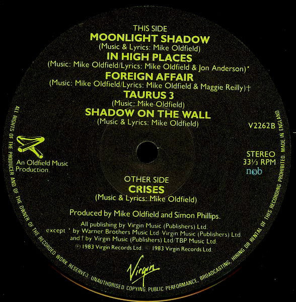 Mike Oldfield : Crises (LP, Album)