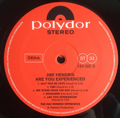The Jimi Hendrix Experience : Are You Experienced (LP, Album)