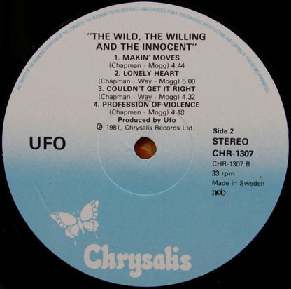 UFO (5) : The Wild, The Willing And The Innocent (LP, Album)
