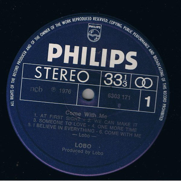 Lobo (3) : Come With Me (LP, Album)