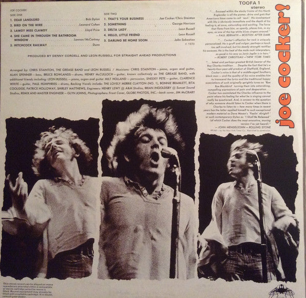 Joe Cocker : Joe Cocker! / With A Little Help From My Friends (LP, Album, RE + LP, Album, RE + Comp)