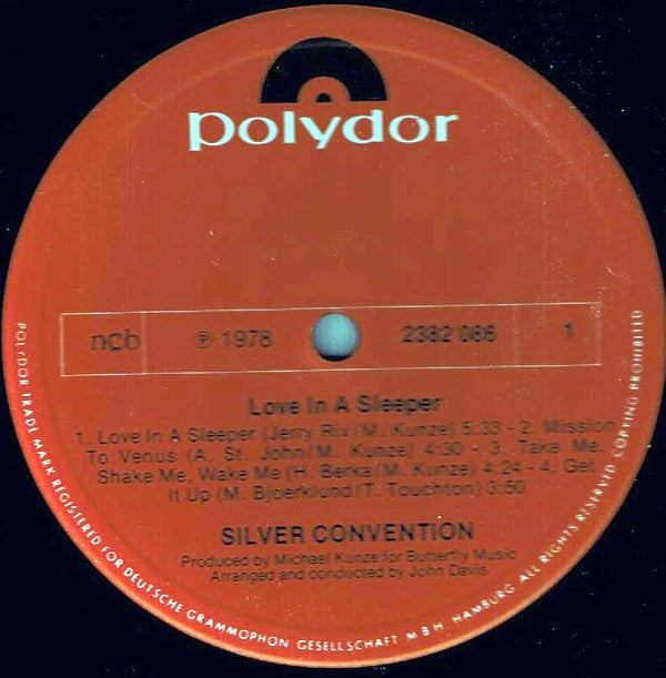 Silver Convention : Love In A Sleeper (LP, Album)