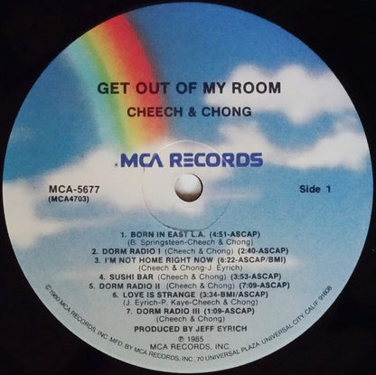 Cheech & Chong : Get Out Of My Room (LP, Album, Pin)