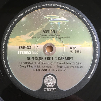 Soft Cell : Non-Stop Erotic Cabaret (LP, Album)