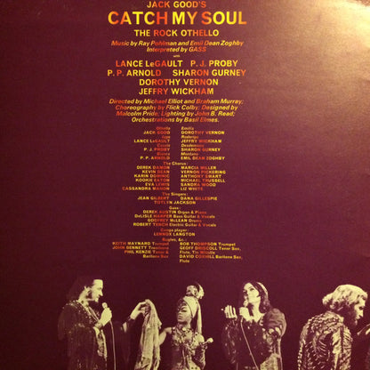 Jack Good, The Gass : Catch My Soul - Live Original Cast Recording (LP, Album, Gat)