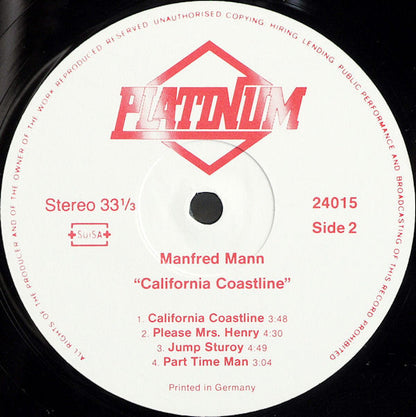 Manfred Mann* : California Coastline (LP)