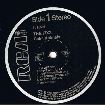 The Fixx : Calm Animals (LP, Album)