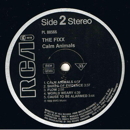 The Fixx : Calm Animals (LP, Album)