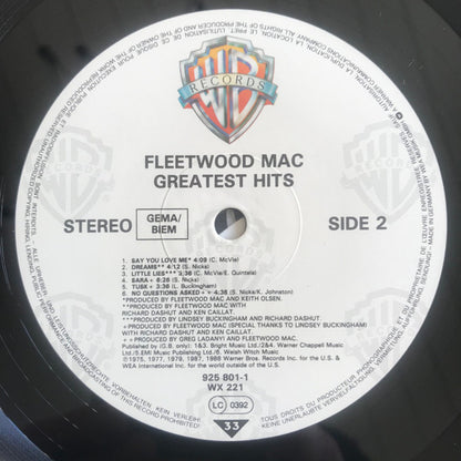 Fleetwood Mac : Greatest Hits (LP, Comp, Emb)