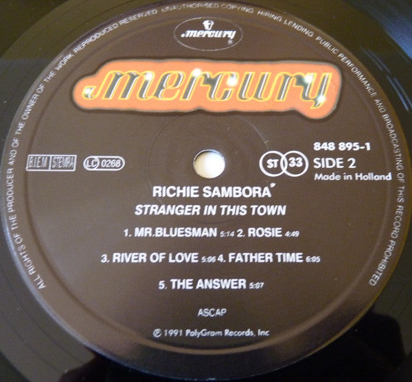 Richie Sambora : Stranger In This Town (LP, Album)