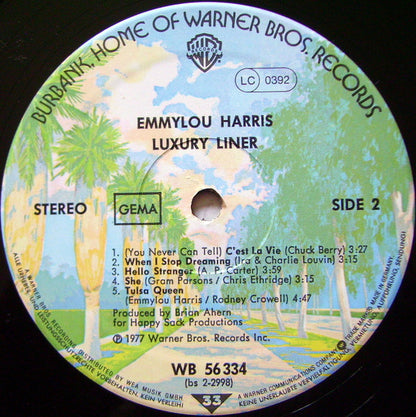 Emmylou Harris : Luxury Liner (LP, Album)