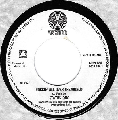 Status Quo : Rockin' All Over The World (7", Single)