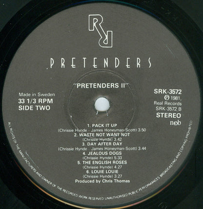 The Pretenders : Pretenders II (LP, Album)
