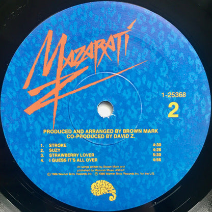 Mazarati : Mazarati (LP, Album, Spe)