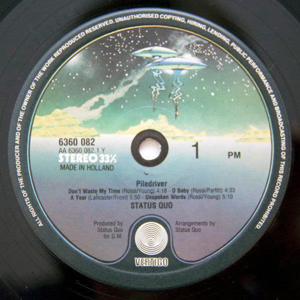Status Quo : Piledriver (LP, Album, RE, Gat)