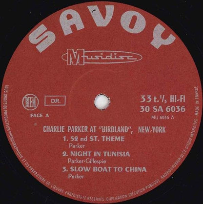 Charlie Parker : The Immortal At "Birdland" New-York (LP, Album)