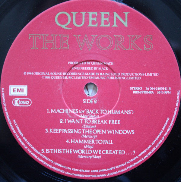 Queen : The Works (LP, Album)