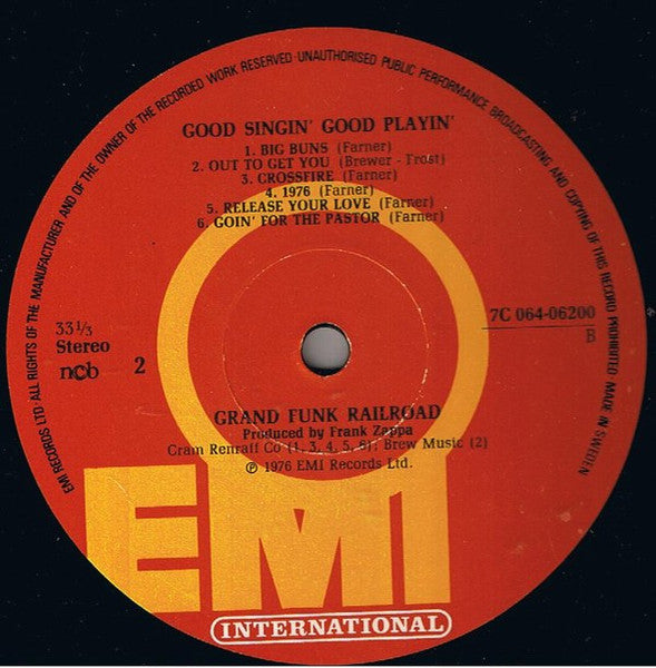 Grand Funk Railroad : Good Singin' Good Playin' (LP, Album)