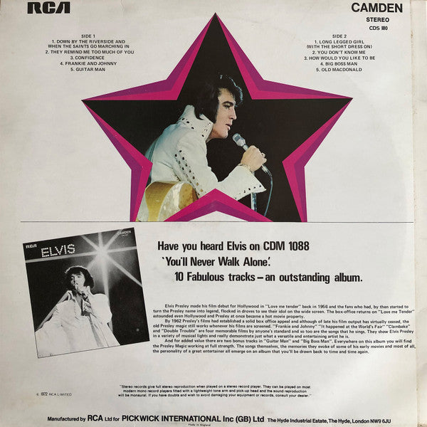 Elvis Presley : Sings Hits From His Movies (LP, Comp)