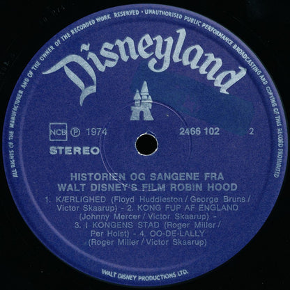 Unknown Artist : Historien Og Sangene Fra Filmen Robin Hood (LP, Album)