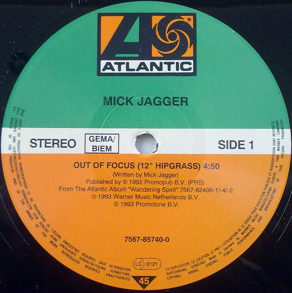 Mick Jagger : Out Of Focus (12")