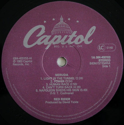 Red Rider : Neruda (LP, Album)