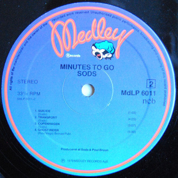 Sods : Minutes To Go (LP, Album)