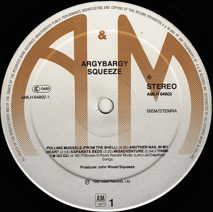 Squeeze (2) : Argybargy (LP, Album)