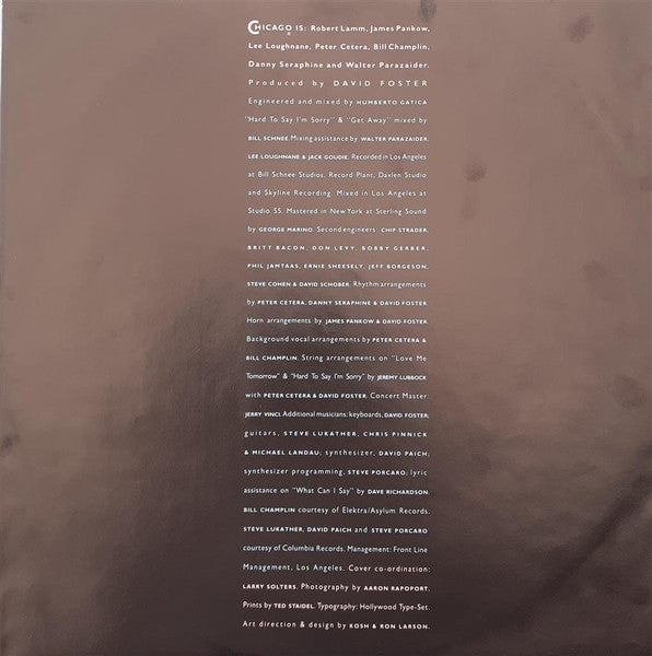 Chicago (2) : Chicago 16 (LP, Album, RP)