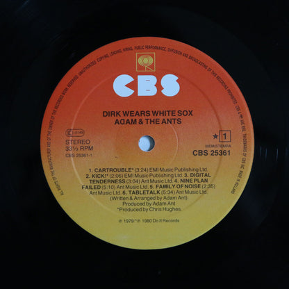 Adam And The Ants : Dirk Wears White Sox (LP, Album, RE)