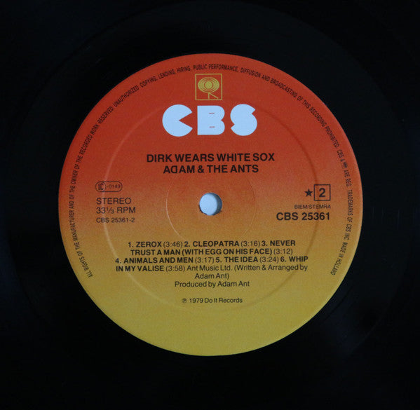 Adam And The Ants : Dirk Wears White Sox (LP, Album, RE)