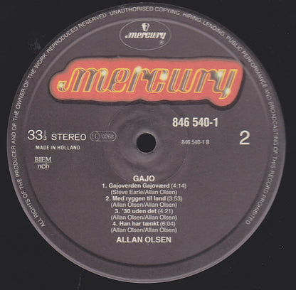 Allan Olsen : Gajo (LP, Album)
