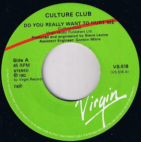 Culture Club : Do You Really Want To Hurt Me (7", Single)