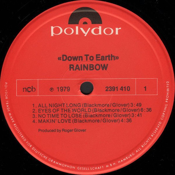 Rainbow : Down To Earth (LP, Album)