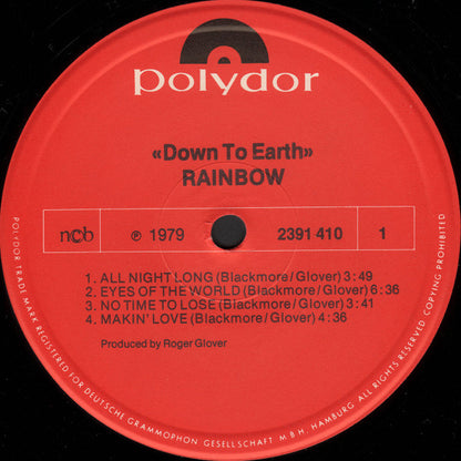 Rainbow : Down To Earth (LP, Album)
