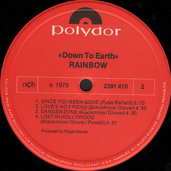 Rainbow : Down To Earth (LP, Album)