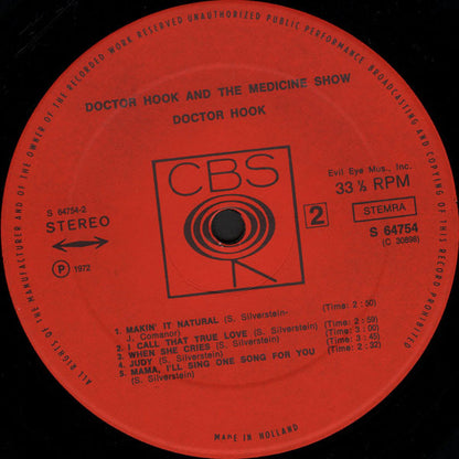 Doctor Hook And The Medicine Show* : Doctor Hook (LP, Album)