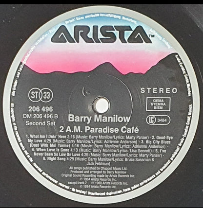Barry Manilow : 2:00 AM Paradise Café (LP, Album)