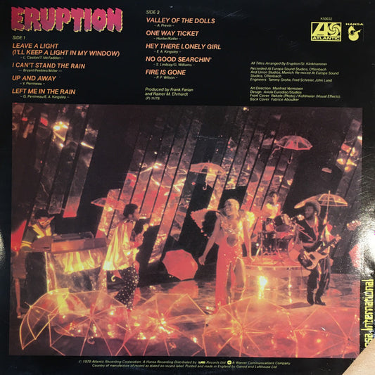 Eruption (4) : Leave A Light (LP, Album)