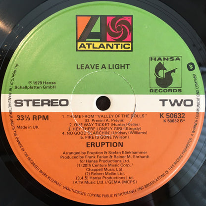 Eruption (4) : Leave A Light (LP, Album)