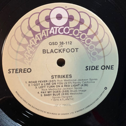 Blackfoot (3) : Strikes (LP, Album)