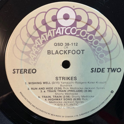 Blackfoot (3) : Strikes (LP, Album)