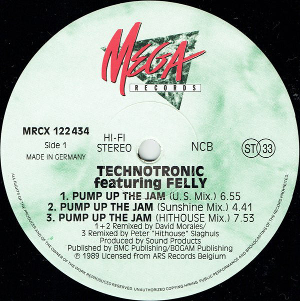Technotronic Featuring Felly : Pump Up The Jam - The Remixes (12")