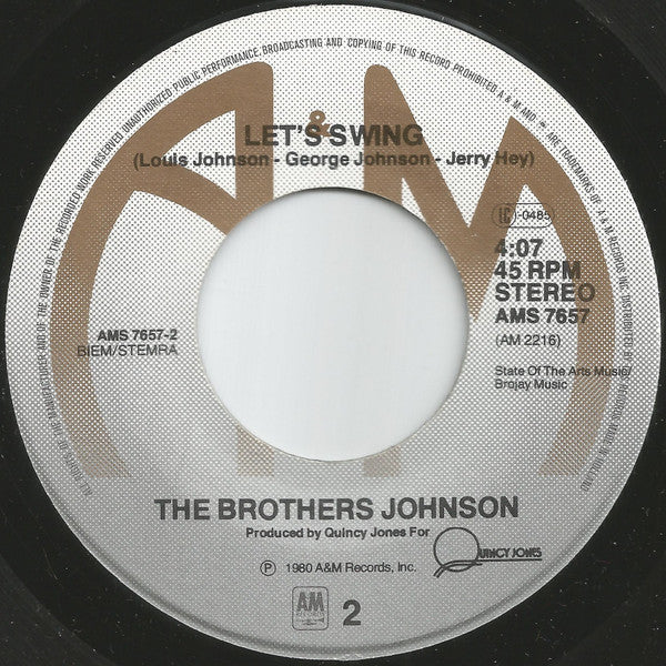 Brothers Johnson : Stomp (7", Single)